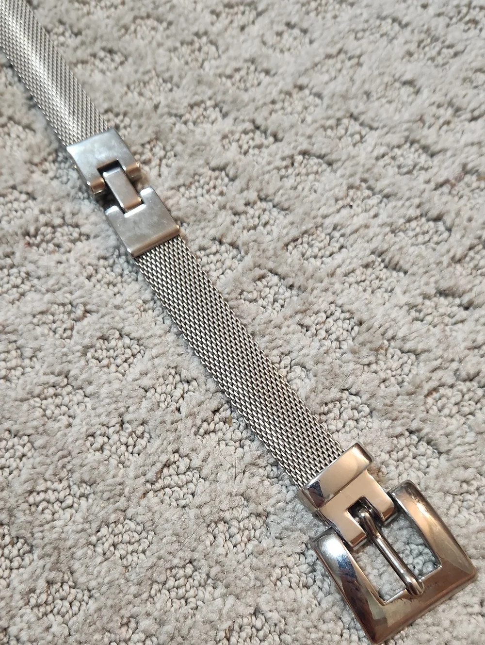 Joan & David Vintage Silver Mesh Metal Belt Women's Size Small